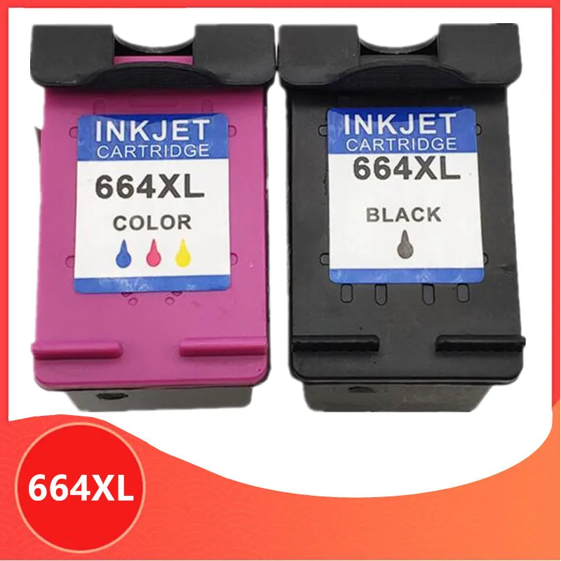 2PK для HP 664XL 664 чернильный картридж принтера HP664 Deskjet 1115 2135 3635 2138 3636 3638 4535 4536 4538 4675 4676