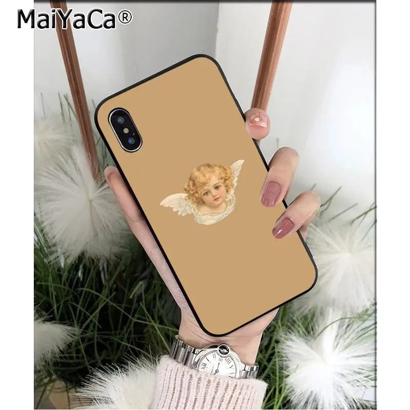 Мягкий высококачественный чехол MaiYaCa Renaissance angels Cupid из ТПУ для телефона Apple iPhone 8 7 6 6S Plus X XS MAX 5 5S SE XR