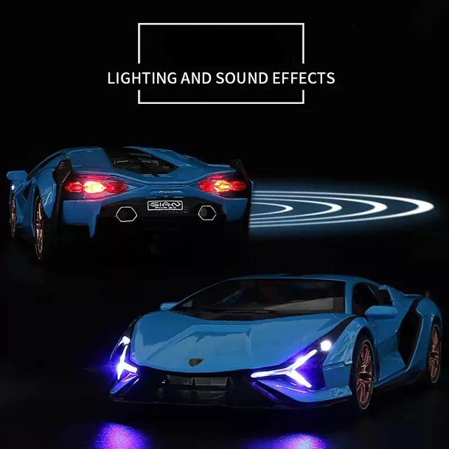 1:32 SINA Alloy Sports Car Model Diecast Metal Toy Vehicles Car Model Simulation Sound and Light Collection Childrens Toy Gift 2