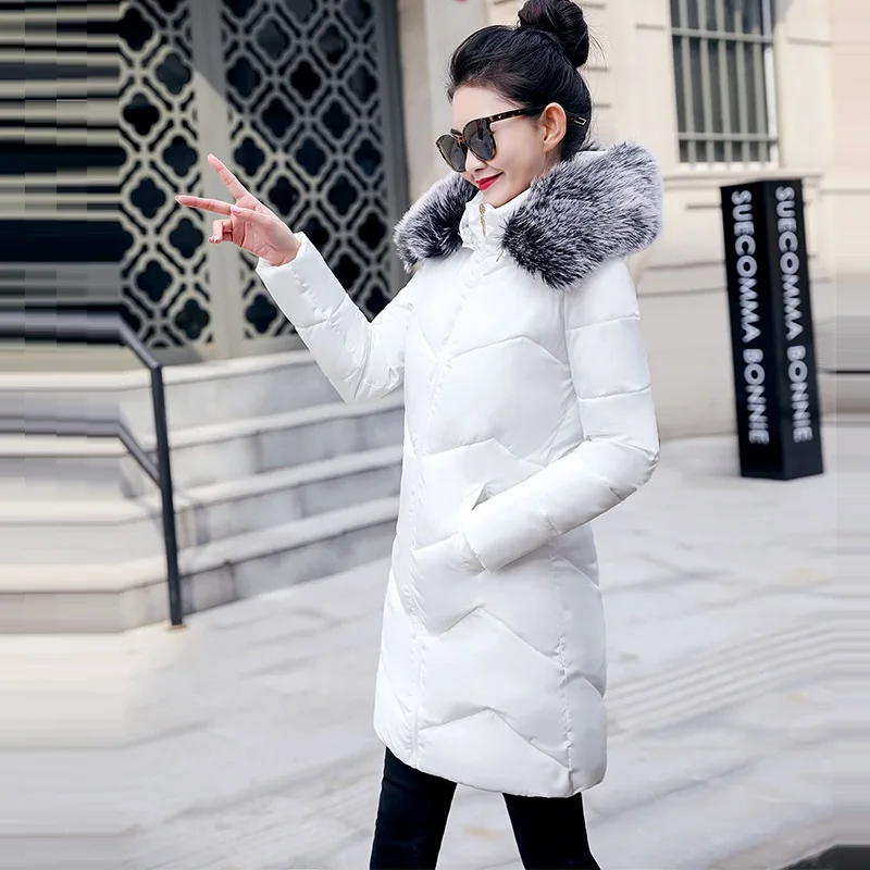 Women Winter Jacket Hooded Coat Women Plus Size 7XL Big Fur Collar Warm Parkas Padded Female Jacket Fashion Winter Coat