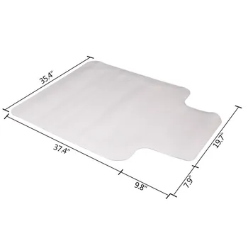 

36" X 48" Transparent Office Chair Mat Carpeted Clear PVC Matte Home-Use Protective Mat