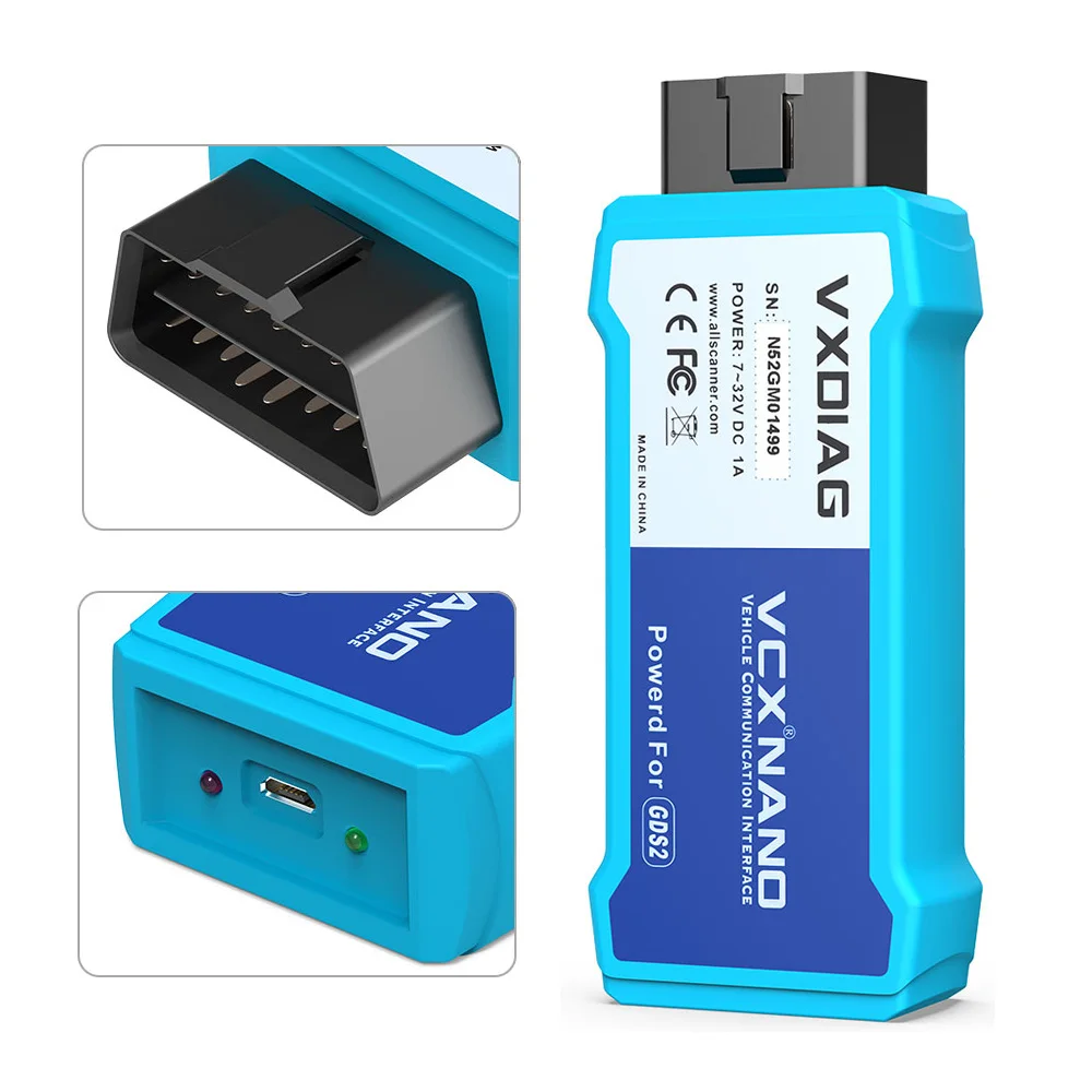 VXDIAG VCX NANO для GM/Opel несколько GDS2 и Tech2WEB/Win диагностический инструмент с USB/Wifi