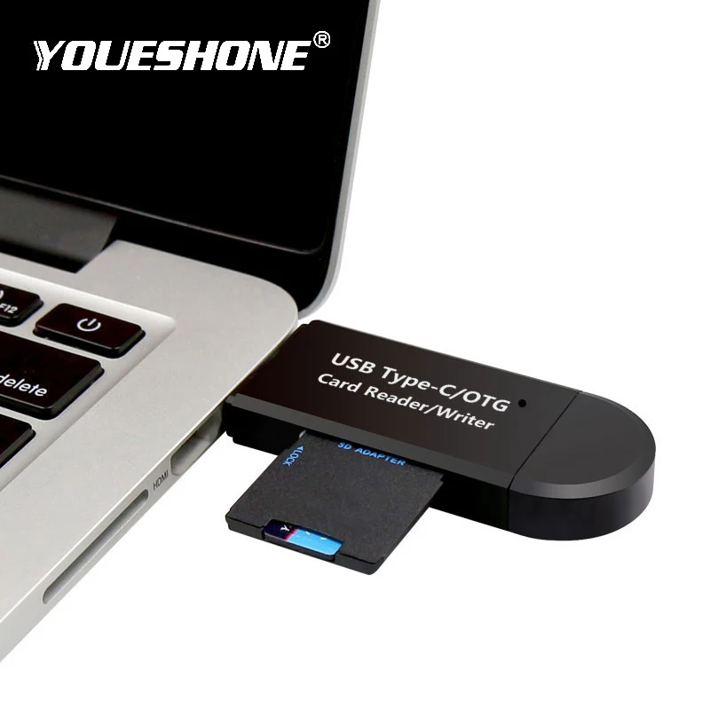 Моднейший кардридер USB 2,0 SD/Micro SD TF OTG Смарт-карта памяти адаптер для ноутбука USB 2,0 Тип C кардридер SD кардридер