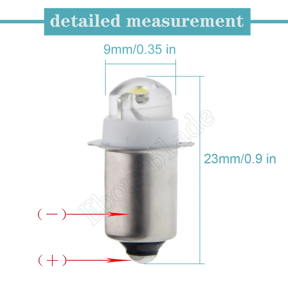 P13.5s LED Lamp 1/2 Pcs For Maglite 0.5W PR2 PR3 Warm/White Flashlight Bike Spot Bulb 3V 4.5V 4.8V 6V 12V 18V 24V Torch Light led lights led bulbs