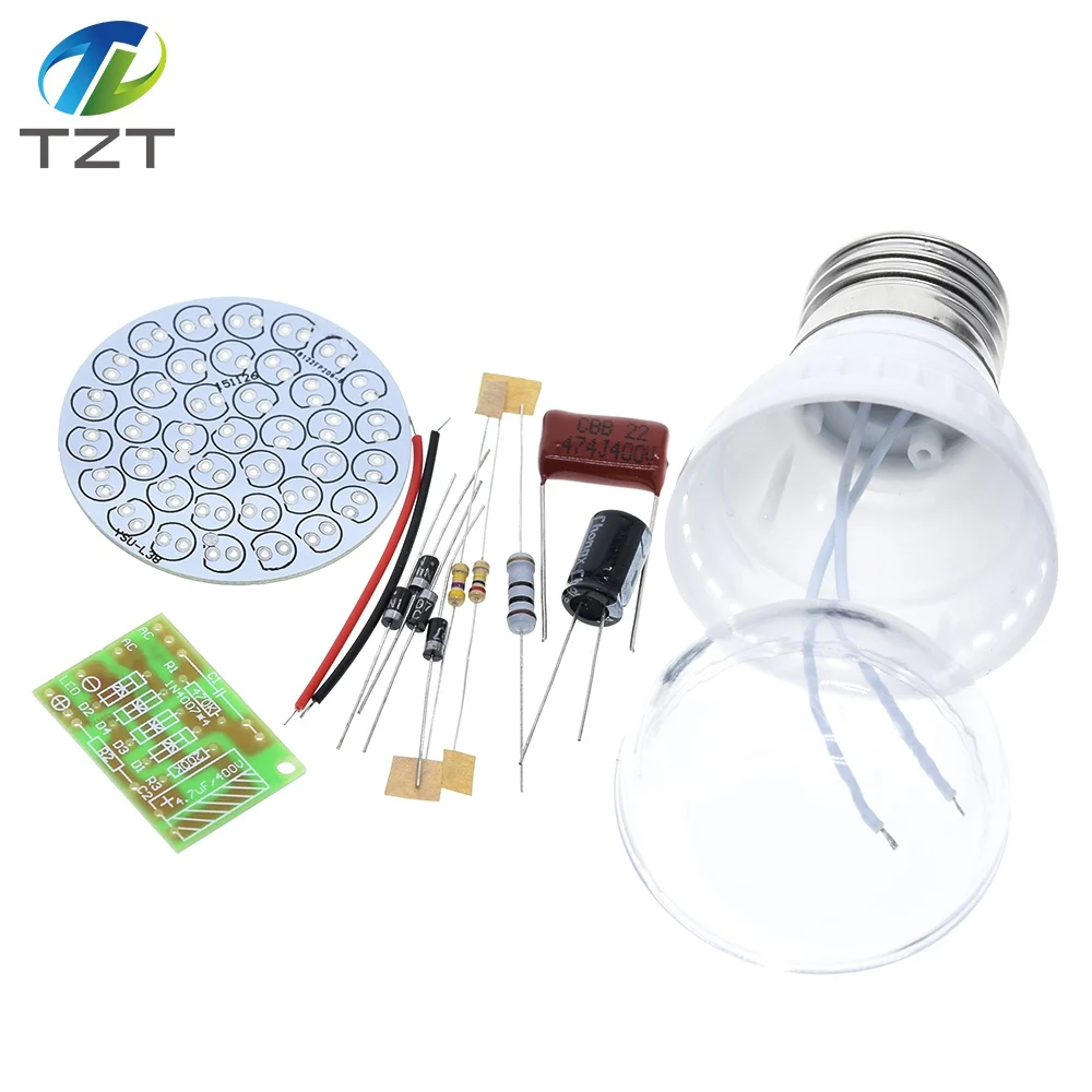 1 Set Energy-Saving 38 LEDs Lamps DIY Kits Electronic Suite New 