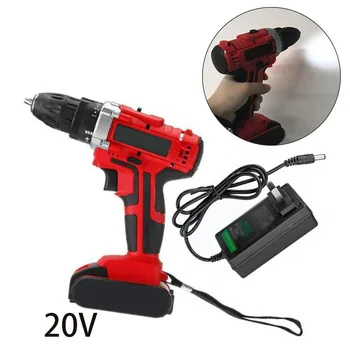 

Cordless Electric Drill Screwdriver 2 Speed Double Bearing LED Light W/Charger