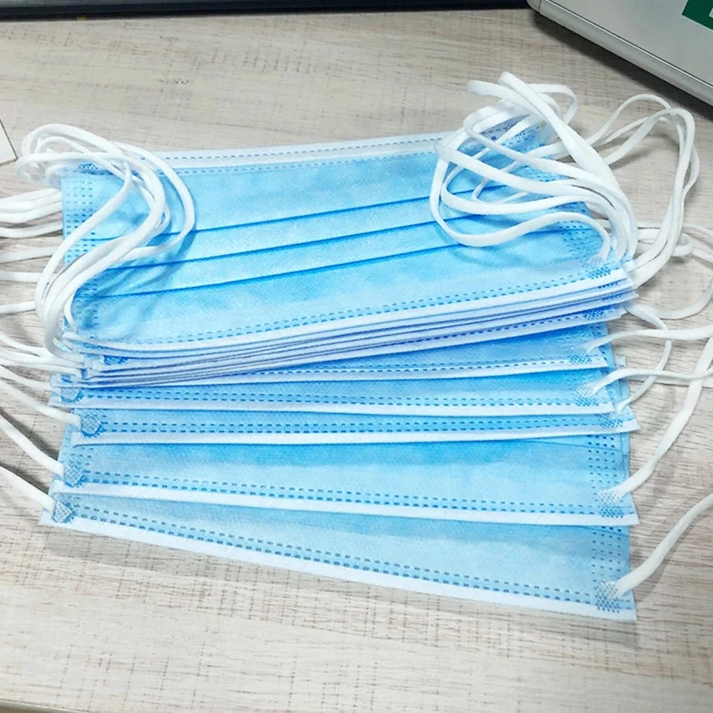 

50PCS Disposable Masks 3 layer Non-woven Anti-Particle Anti-droplet Anti-pollen Dust-proof Breathable Dustproof Face Mas