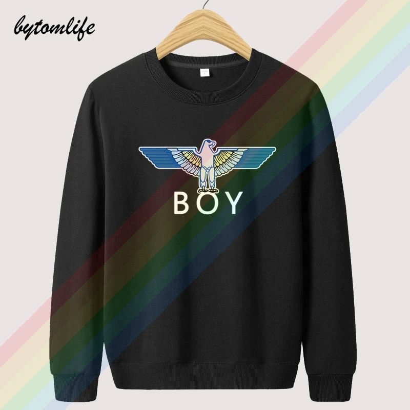Classic BOY LONDON Printing Retro Autumn High Quality Hoodies Top Hoodie Mens Outdoor Clothing Sweatshirt Pullover Asian Size | Мужская