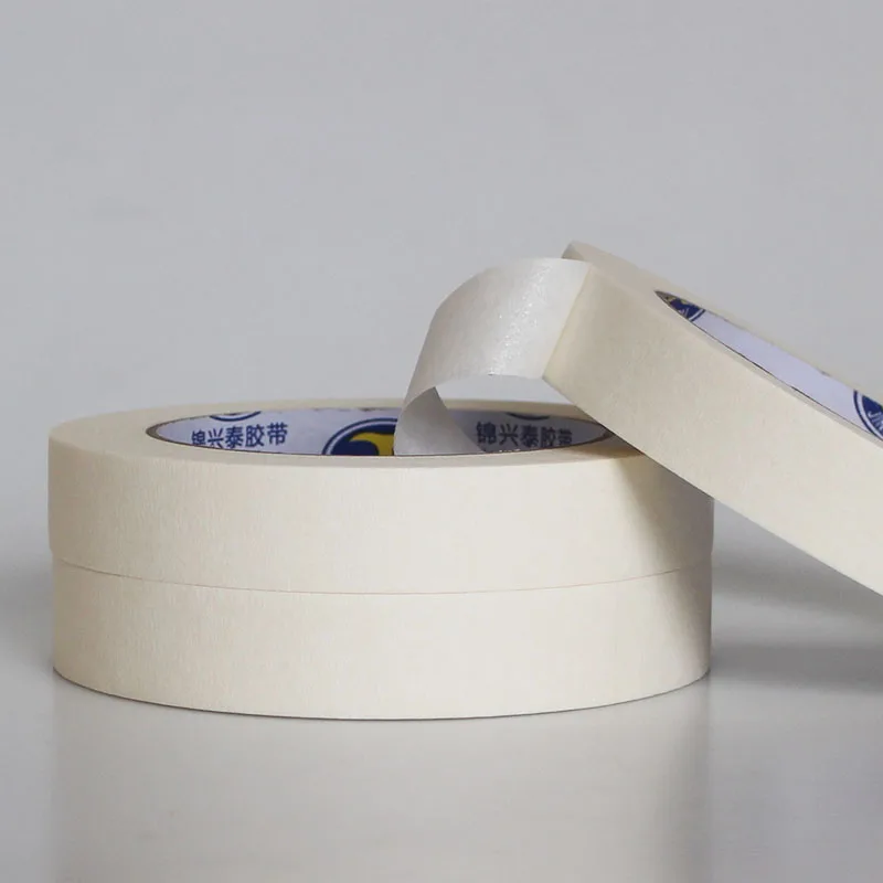 20Meters Long Masking Tape Beige Car Single Tape Spraying Wholesale House Oil Car Color Side for Painting, Adhesive Cheap