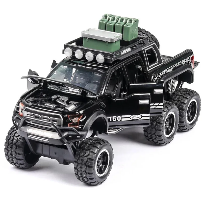 Новинка 1/28 Модель Ford F150 Raptor из сплава литье под давлением легкая музыкальная