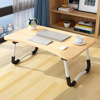 Portable Bed Desk 60 x 40 x 28cm Foldable Laptop Computer Table Notebook Tablet Stand Holder Bed Sofa Small Study Writing Table 1