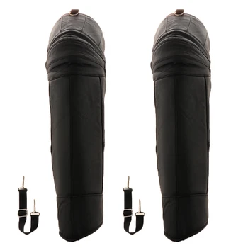 

Cowhide Fabric Material Motorcycle Knee Pads Windproof Leg Motocross Support Protector