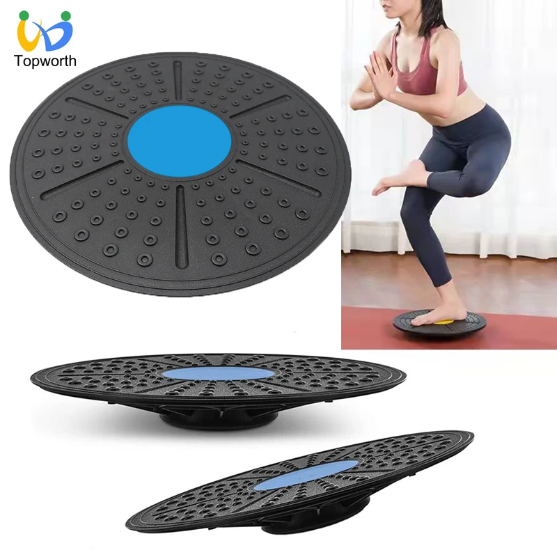 【どうかご】 Fitness Balance Board Round Balance Board NonSlip Wooden