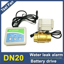 Умный детектор утечки воды, запорный электрический клапан, автоматически стекающий от батареи, используется для DN20, 3/" трубопровод