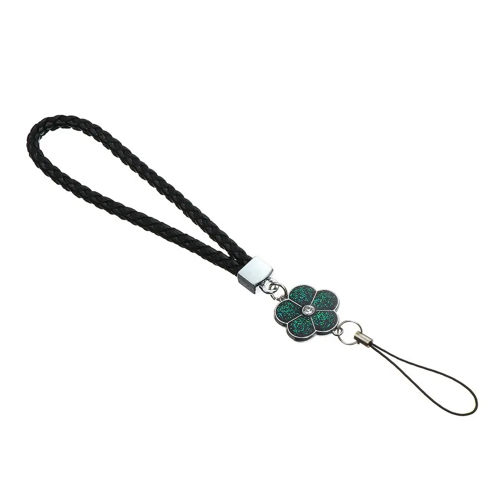 Elegant Plum Blossom Woven Phone and Keychain Lanyard