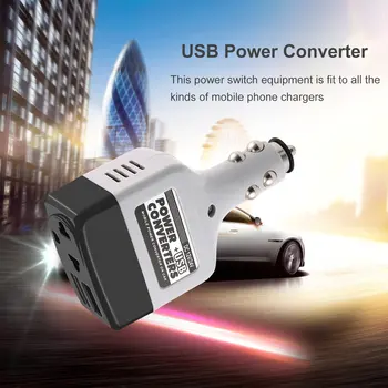 

DC 12/24 V to AC 220 V/USB 6 V Car Power Inverter Adapter Mobile Auto Power Car Charger Converter With USB Interface