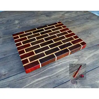 

Cutting Board Padauk Thermo Acacia Birch handmade NS11392 / 38 х28х3см
