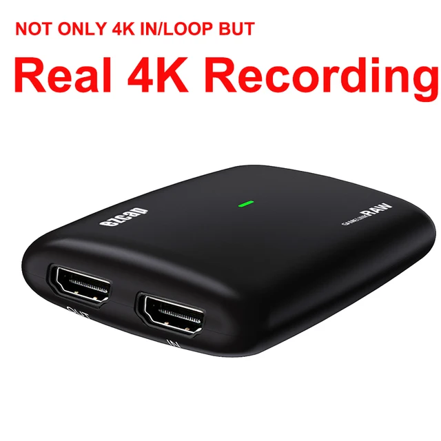 Full HD 1080P 60fps Real 4K Recording Loop Mic In Audio Video Capture Card HDMI To USB 3.0 Live Streaming Plate Videocapture Box