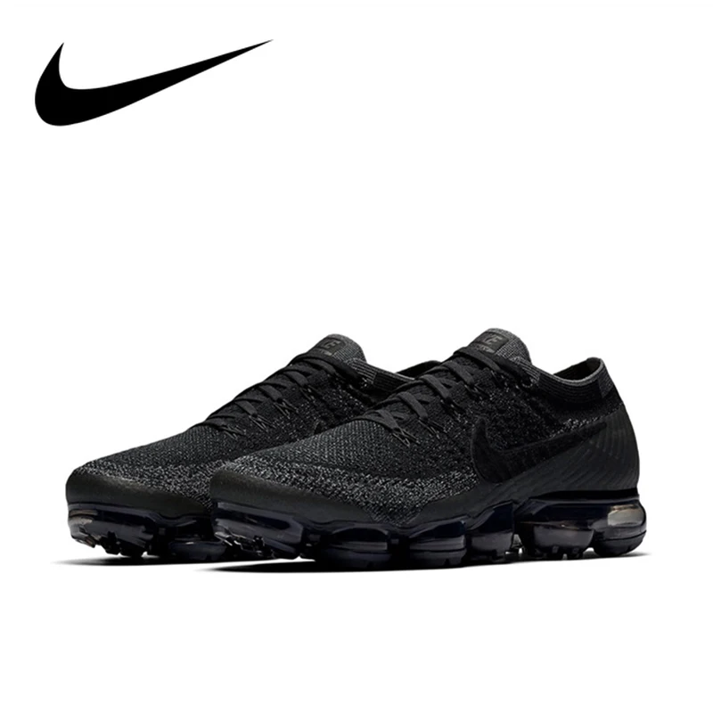 

Original Authentic Nike Air VaporMax Be True Flyknit Men's Running Shoes Shock Absorption Athletic Designer Footwear 849558-400