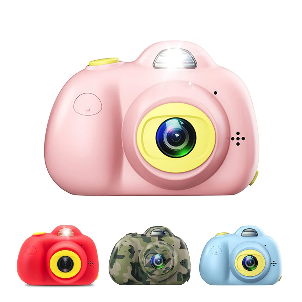 

Kids Camera Shockproof Cameras Mini Child Camcorder with Soft Silicone Shell for Outdoor Play With 16GB Memory Card