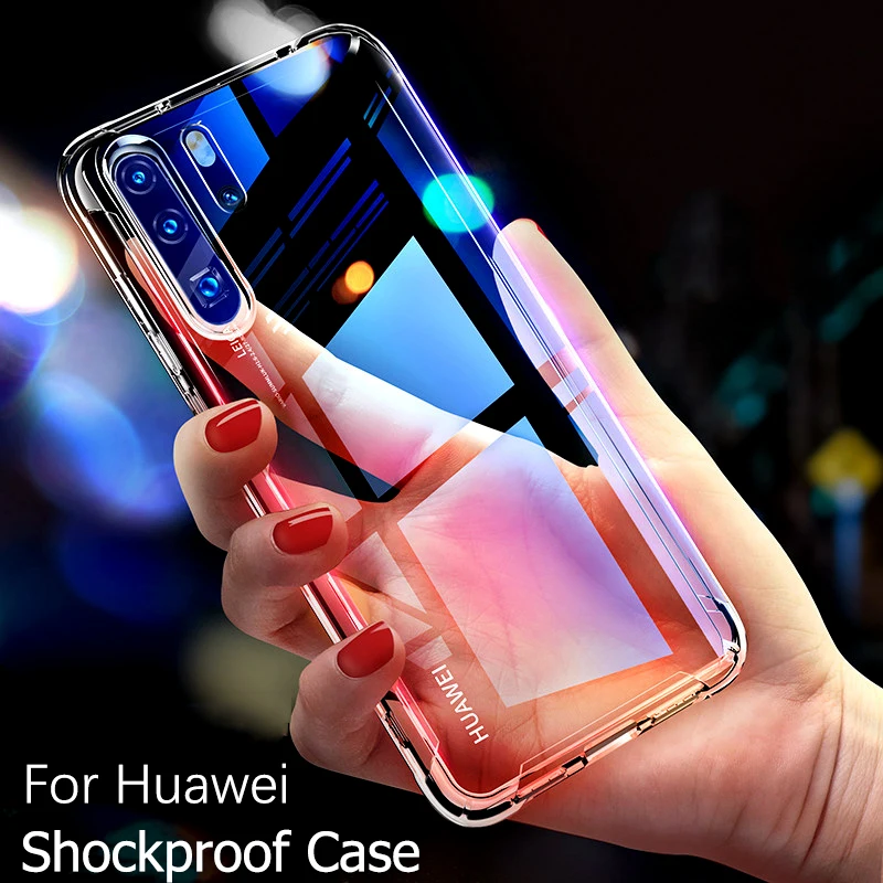 Прозрачный чехол с "воздушной подушкой" для huawei mate 30 Pro P30 P20 Lite P Smart Plus Силиконовый противоударный чехол Honor 10 Lite 10i 20 8X