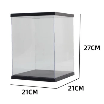 

21 x 21 x 27cm Dustproof Storage Display Showing Box Case With Light For MG RG BB For Gundam Model Action Figure Toy Accessories