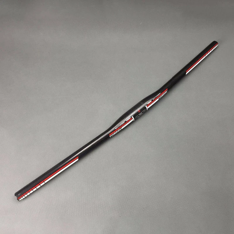 Red 660mm Полностью углеродное волокно горный велосипед однообразный Сверхлегкий жесткий руль безопасности 31,8 мм Калибр запчасти для велосипеда много цветов - Цвет: Red 660mm