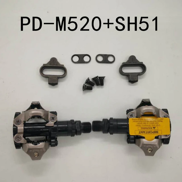 GUB PD M101 M520 самоблокирующийся бесклипсовый SPD mtb велосипед педали горный велосипед Padals с оригинальными PD22 бутсы - Цвет: M520 SH51