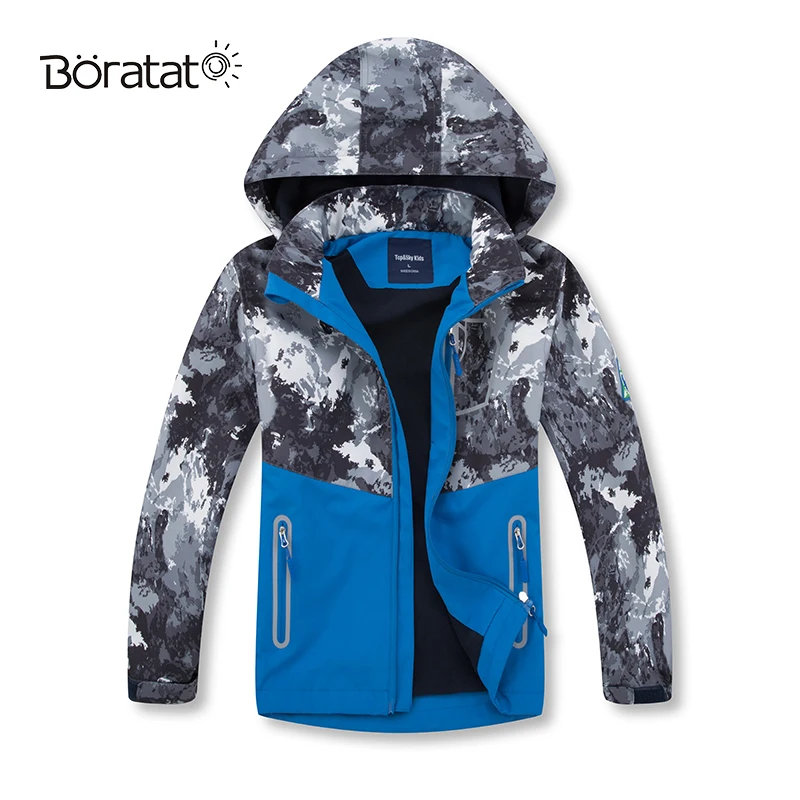 Куртка-ветровка для мужчин и женщин; Цвет Камуфляж; на молнии; Водонепроницаемая дышащая верхняя детская куртка