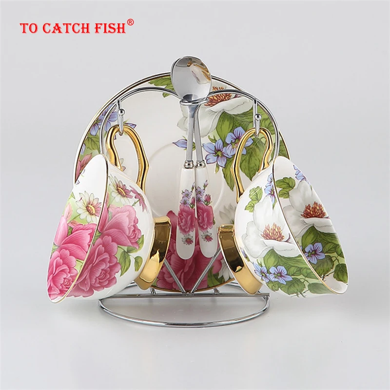 Европейские королевские кофейные чашки влюбленные парные кружки костяной