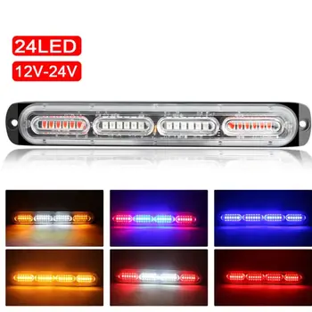 

24LED 72W Emergency Strobe Light Bar Universal Warning Flashing Lamp Bar for Pickup Truck Off-road Vehicle 12-24V Car Motorcycle