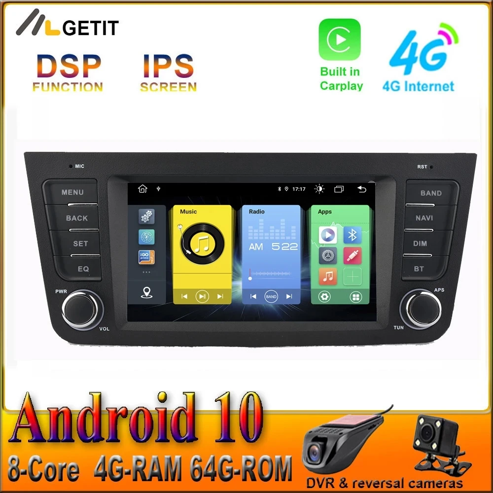 8 ядро CARPLAY Android 10 автомобиль радио Pantalla мультимедийный плеер Авто GPS навигации для