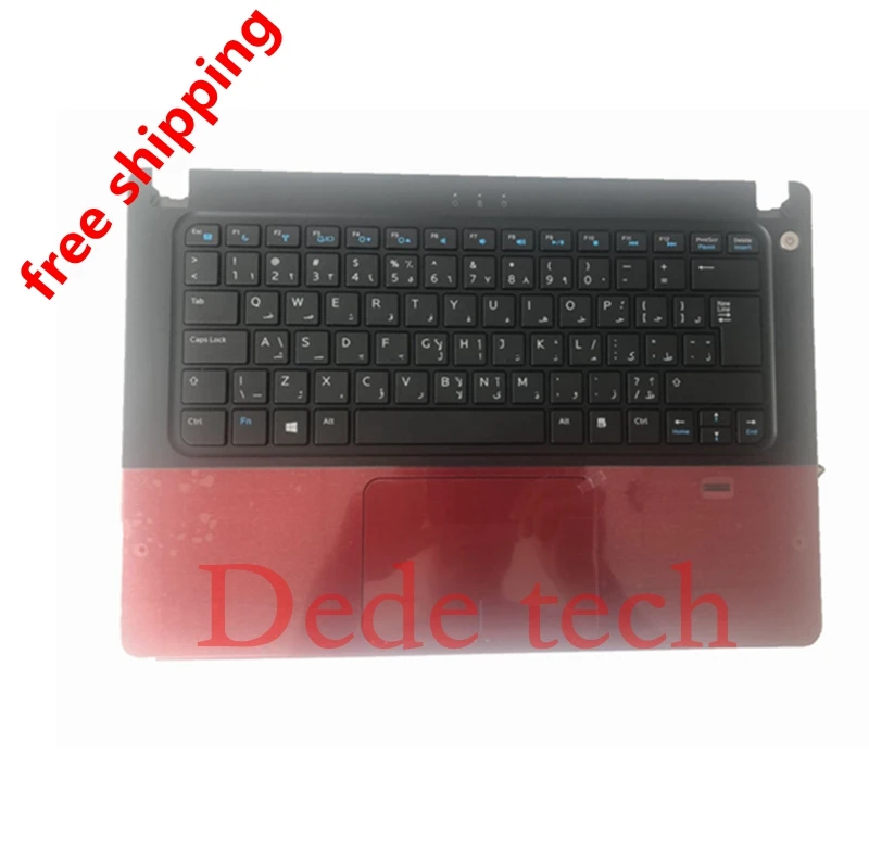 Для Dell 14Z P41G V5460 V5470 V5480 14-5439 клавиатура C Shell красный с ладонью для отдыха