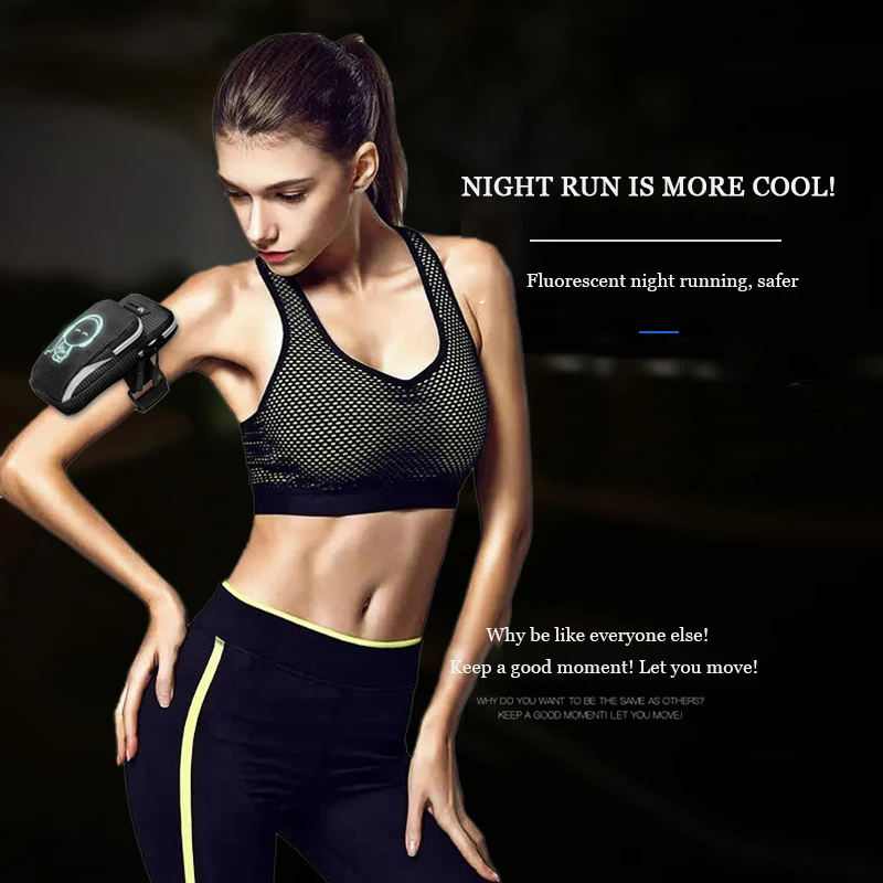 

Arm Bag High Capacity Lightweight Simple Running Unisex For Phone Money Key Outdoor Sport Package With Headset Hole Waterproof