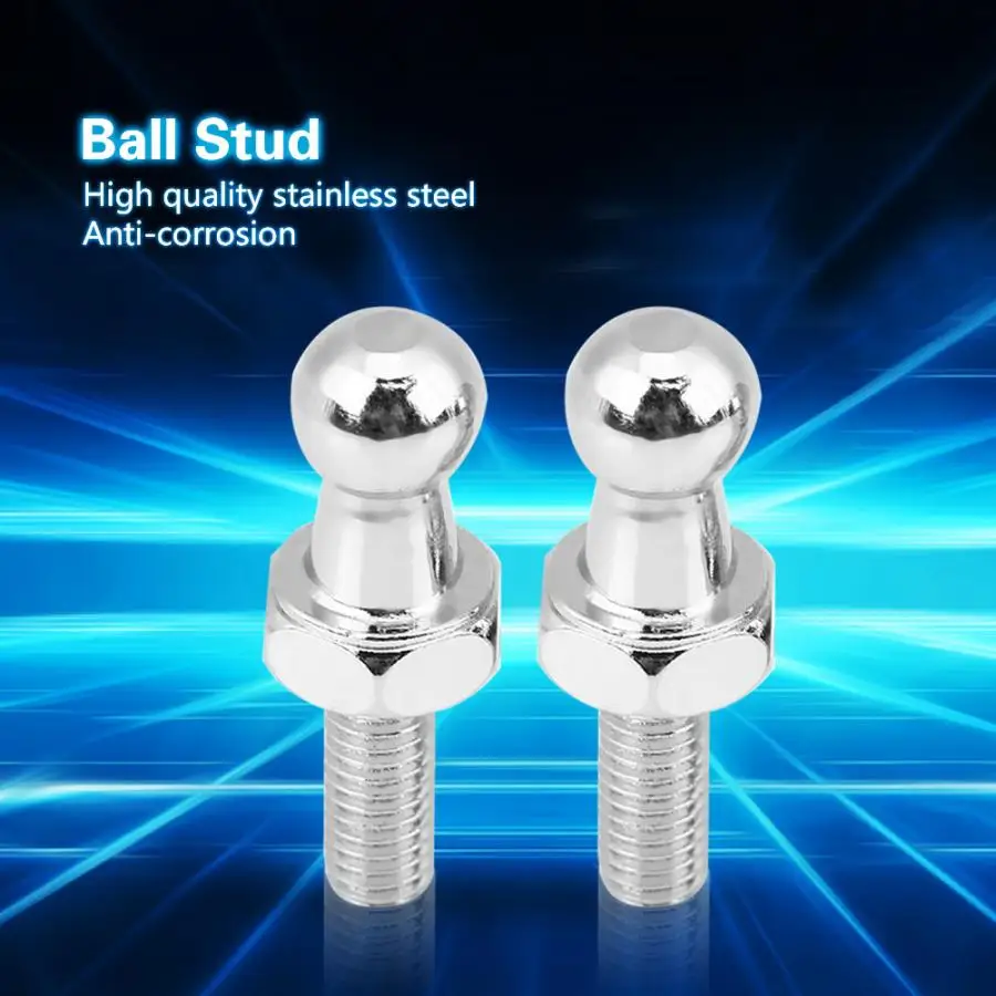 2 pcs Car Stainless Steel Ball Stud Bolt M6 for Gas Struts Ended Bonnet | Автомобили и мотоциклы