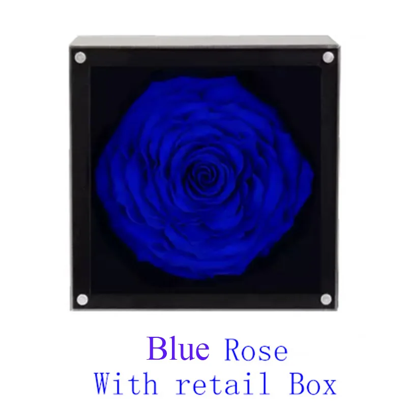 Blue Xiaomi Mijia The ONE настоящий цветок розы навсегда для любви рождественские подарки - Цвет: Blue