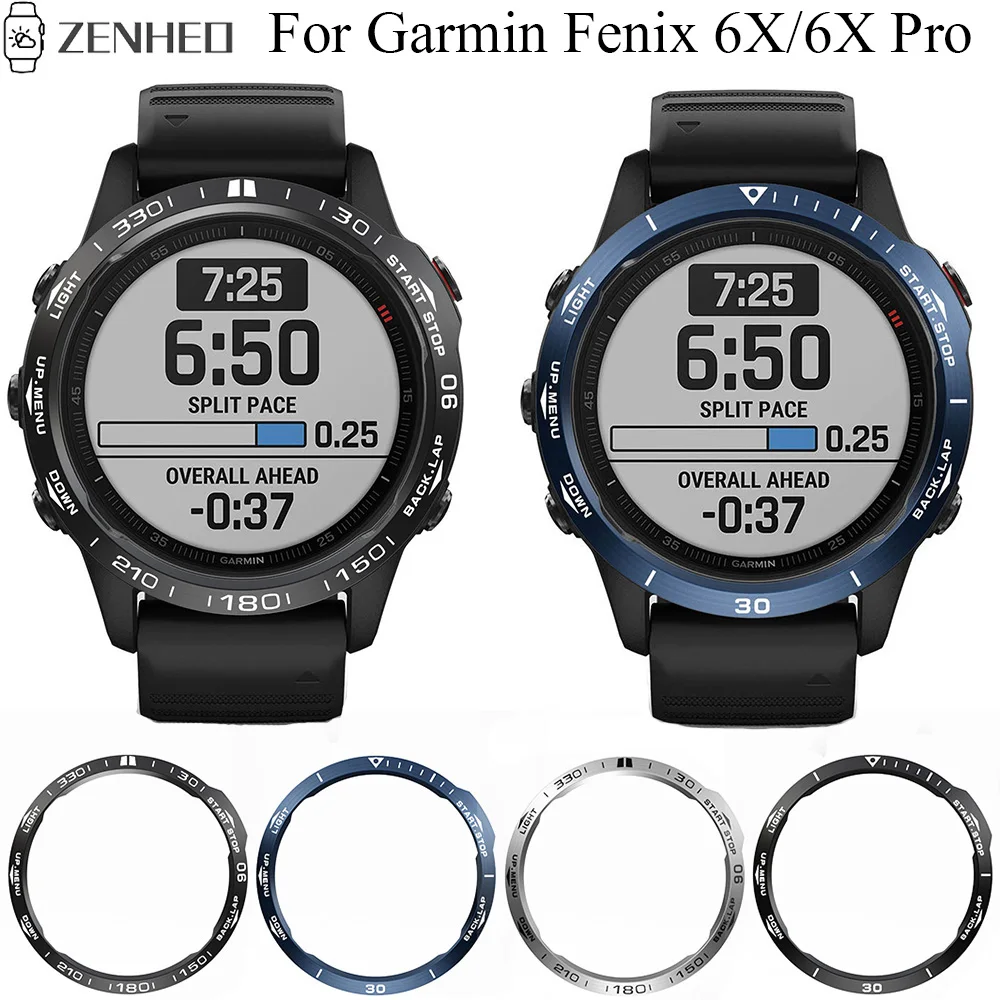 Защитное кольцо с сапфировым стеклом для смарт часов Garmin Fenix 6X/6X Pro/6X|Часы Чехлы| |