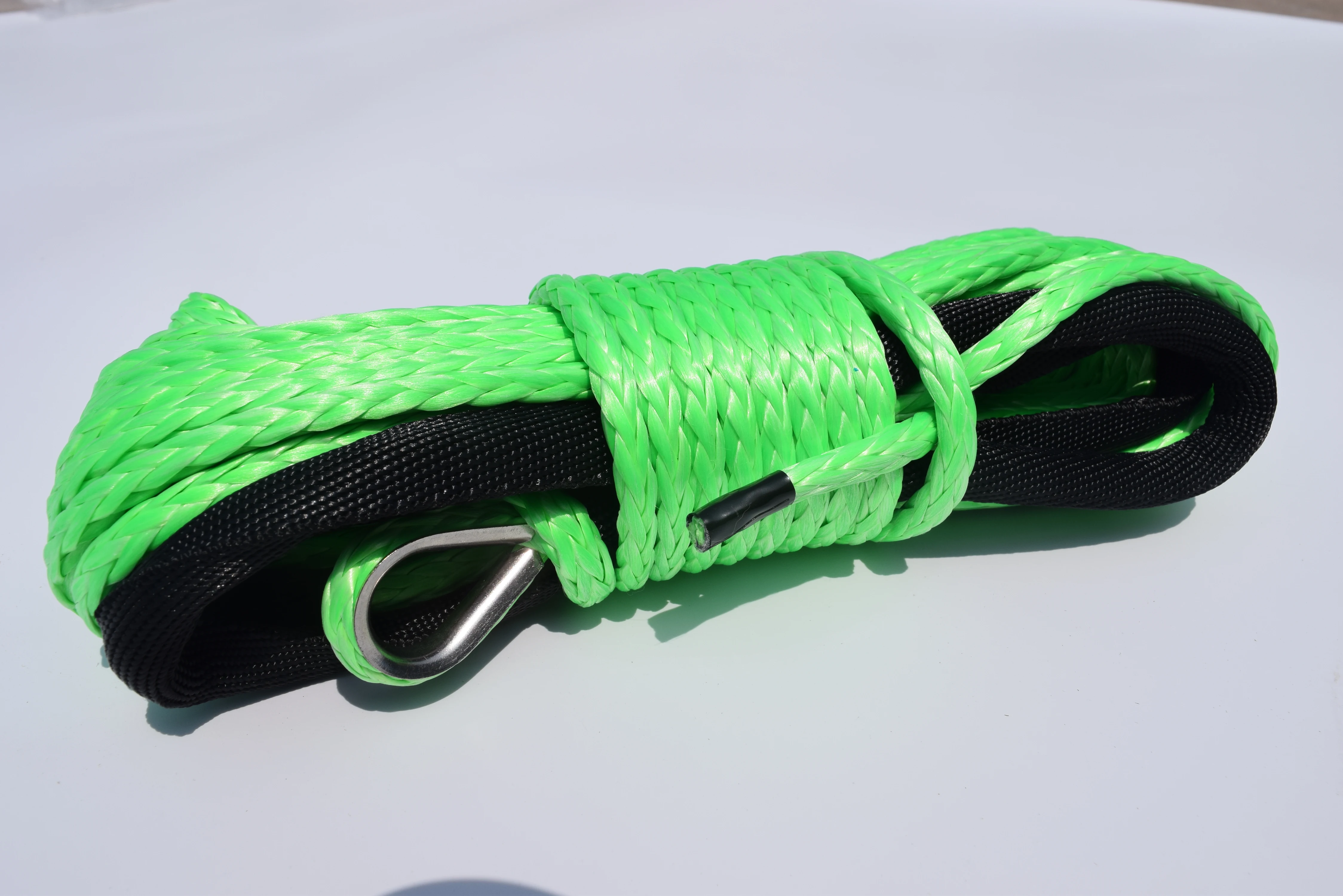 Green 6mm*15m Synthetic Winch Rope,atv Winch Cable,atv Winch Line,off