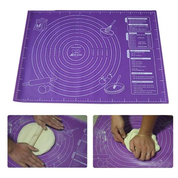 

1PC Multi-size Non Stick Silicone Baking Mat With Scale Rolling Dough Pad Kneading Mat Kitchen Cooking Pastry Sheet Oven Liner