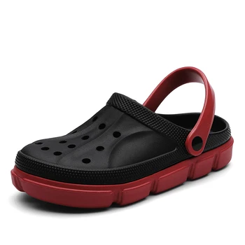 

2020 New Trendy Croc Men Sandals Crocks Summer Crok Shoes Slip On Clogs Men EVA Shoes Man Crocse Flat Beach Sandals Slippers