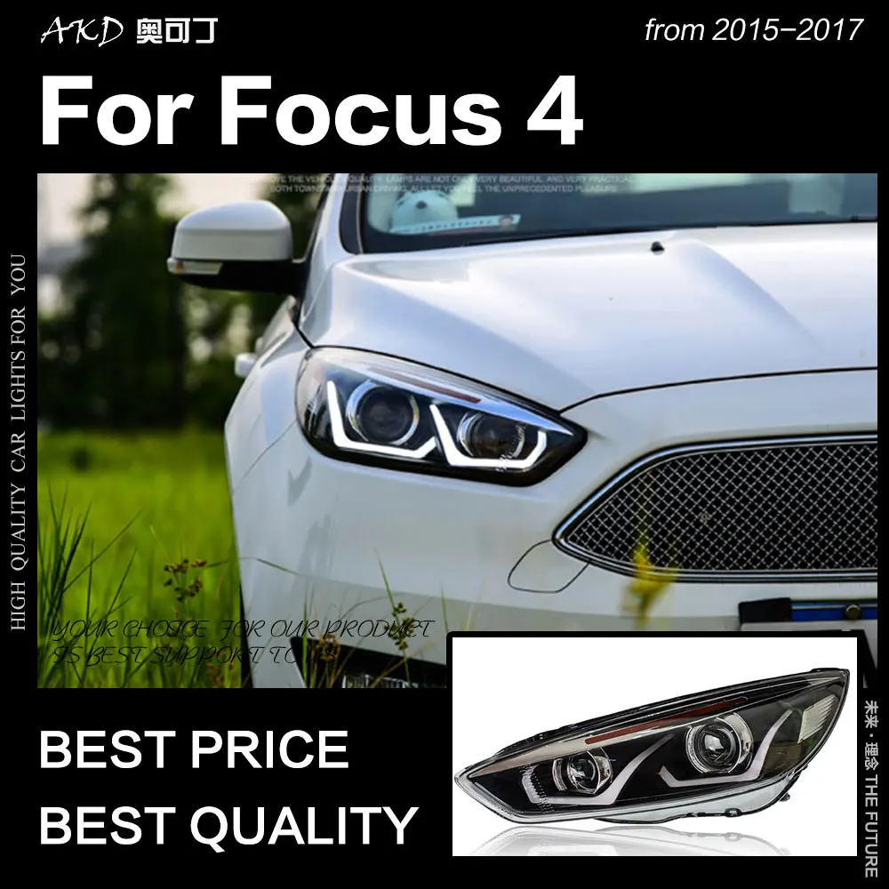 Best Price AKD Car Styling for Ford Focus Headlight 2015-2017 Focus 4 LED Head Lamp H7 D2H Hid Option Angel Eye Bi Xenon Beam Accessories Best Price AKD Car Styling for Ford Focus Headlight 2015-2017 Focus 4 LED Head Lamp H7 D2H Hid Option Angel Eye Bi Xenon Beam Accessories