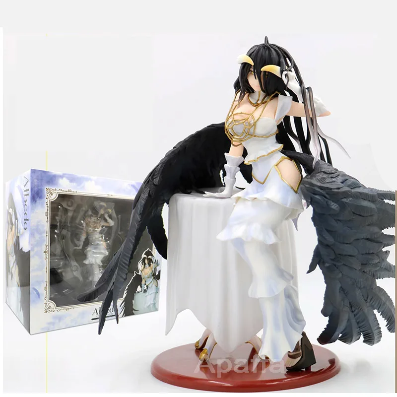 Аниме Фигурка Overlord Albedo мультфильм сексуальные девушки ПВХ Фигурки игрушки Коллекционная модель игрушки для детей рождественские подарки - Цвет: With Box