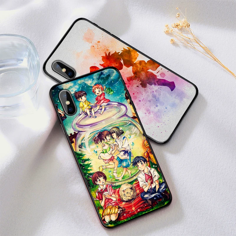 Мягкий чехол для телефона iPhone X XR XS MAX Ponyo on the cliff Apple 8 7 6 S Plus Силиконовый ТПУ Матовый