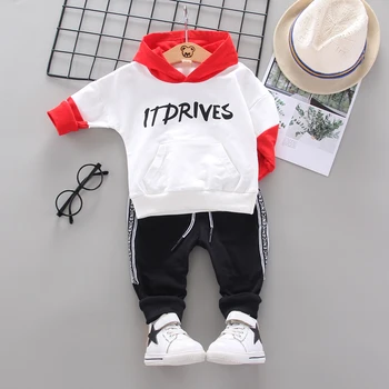 

Baby Boys Girls Fashion Splicing Sports Suits Hoodies Sweatshirts+Pants Jacket Boy Clothes