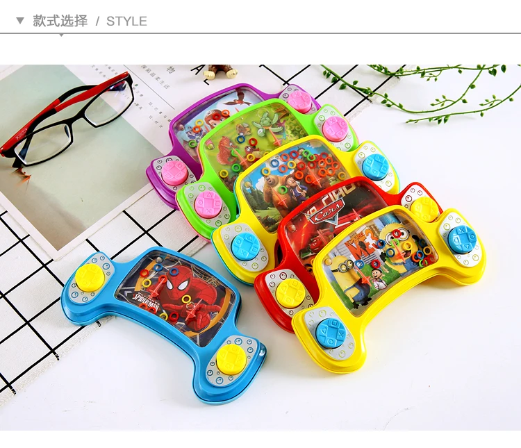 Throw the Circle Water Machine 80 Nostalgic Gift Childhood Ring Throwing Toy Handheld Game Machine for Children Smart Water Ring