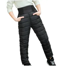 Детские зимние теплые штаны эластичные штаны с высокой талией для мальчиков и девочек, однотонные леггинсы плотные брюки для мальчиков и девочек от 1 до 7 лет