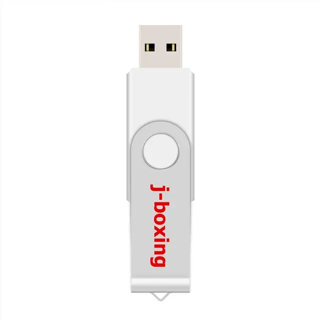 J-boxing 32 GB USB Flash Folding Pendrive Swivel Flash Drive Memory Stick Rotating Flash Disk Thumb Pen Storage for Computer Mac white