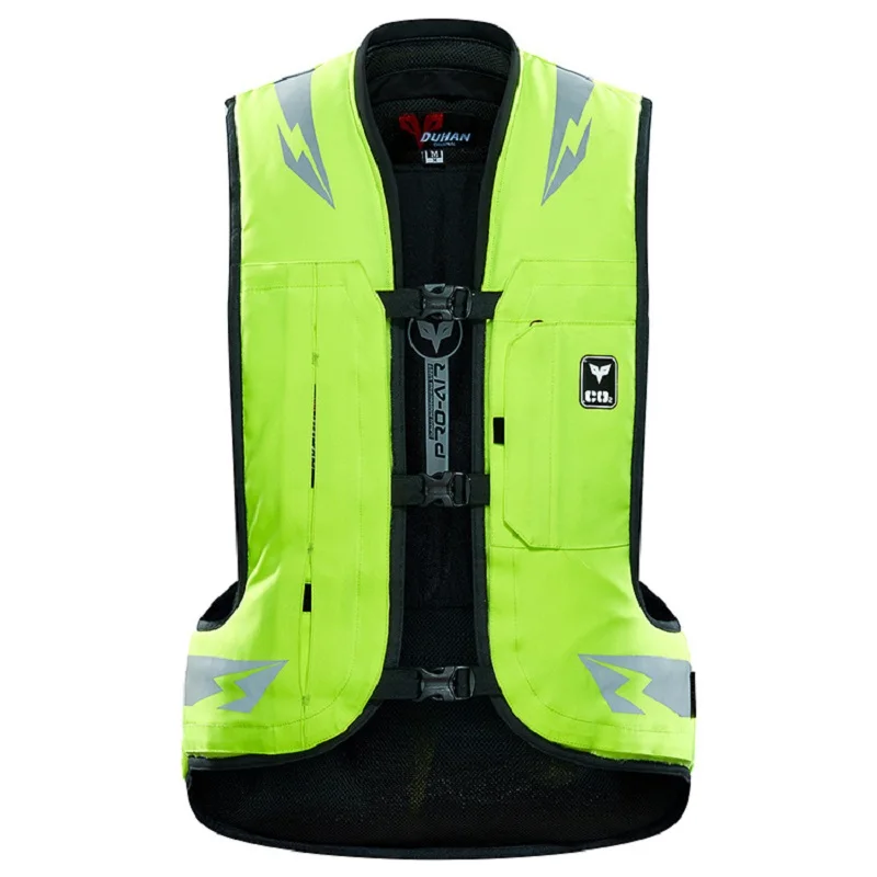Motorcycle Air-bag Vest Moto Racing Professional Advanced Air Bag system motocross protective airbag BLACK, L