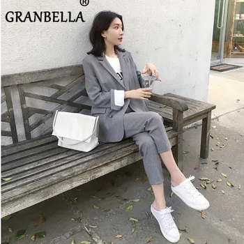 

New Fashion Professional Women Suit Small Suit Trousers Two Suits Casual Dress British Style Clothing Korean Female