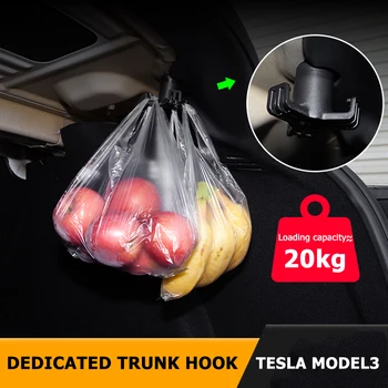 

20KG load-bearing Trunk Grocery Bag Hook For Tesla Model 3 Trunk Grocery Bag Hook Car Stowing Tidying Accessories